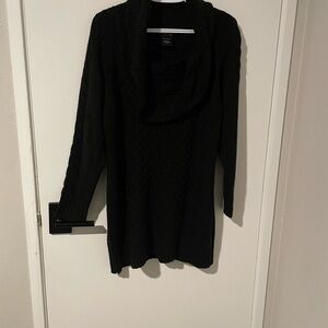 United States Sweaters Black Cowl Neck Sweater